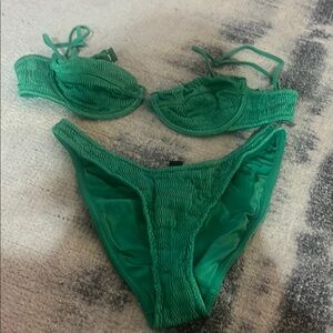 Green Women's Swimwear Set